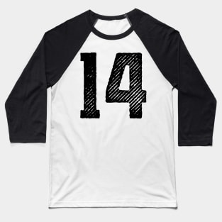 Rough Number 14 Baseball T-Shirt